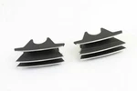 M8 Finned Spark Plug Cover Set For Harley Davidson Motorcycles By V-twin Black. Fixed Price $65.09.