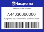 Husqvarna Genuine Combustion Chamber Insert Ktm 250 Sx - A44030060000. Fixed Price $59.70.