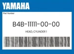Yamaha Genuine Head, Cylinder B4B-11111-00-00. Fixed Price $233.59.