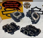 Oem Harley 17-25 M8 Touring Softail Cylinder Heads, Air/oil Cooled Black Engine. Fixed Price $499.95.