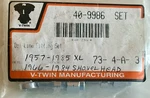 40-9986 V-twin 57-85 Xl 66-84 Shovelhead Chrome Rocker Box Oil Fitting Pack. Fixed Price $20.00.
