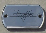 Yamaha V-star Vstar 650 950 1100 1300 Classic Silverado Custom Chrome Fluid Cap. Fixed Price $16.95.