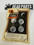 Harley Chrome Shovelhead Sportster Rocker Shaft End Caps Colony 8614-4. Fixed Price $37.50.