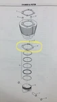 Gilroy Indian Chief Rear Cylinder Base Gasket Powerplus 100 01-269 Nos. Fixed Price $19.95.