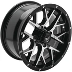 Quadboss Barbwire Wheel 14X7, 4/110, 5+2, Black/machined RT-GW081147110MBB. Fixed Price $209.99.