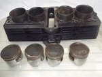 Kawasaki 1982 Gpz H Engine Cylinder W/ Pistons 58 Mm. Fixed Price $240.00.
