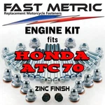 1973-1987 Honda Atc 70 Engine Rebuild Bolt Kit Factory Style Zinc Fasteners. Fixed Price $29.99.