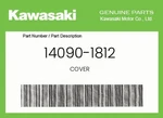 Kawasaki Genuine Cover 14090-1812. Fixed Price $23.82.