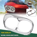 Chrome Front Scowl Headlight Bezel For Harley Road Glide Fltru Efi Fltri 98-13. Fixed Price $34.20.