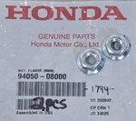 Qty 2 New Genuine Honda Factory Hardware 8MM Flange Nut Parts Oem 94050-08000. Fixed Price $6.40.