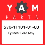 5VX-11101-01-00 Yamaha Cylinder Head Assy 5VX111010100, New Genuine Oem Part. Fixed Price $2196.93.