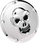 Drag Specialties Chrome Skull 5-BOLT Derby Cover For Harley Twin Cam 99-17. Fixed Price $54.95.