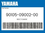 Yamaha Genuine Bolt, Flange 90105-09002-00. Fixed Price $15.57.