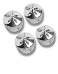 Accutronix "gothic" Headbolt Covers 84-1/2'-UP, (set Of 4) Polished. Fixed Price $56.47.