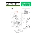 Kawasaki Genuine Head Cylinder Assembly 11008-1541 KX450X 2024-2026 Oem. Fixed Price $723.23.