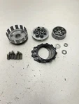 1981 Suzuki Oem Lot Clutch Basket Plate Assembly Rod Bolt Read. Fixed Price $99.99.