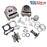 Complete Upgrade/rebuild GY6 Cylinder Kit 100CC - 50MM Piston, 70MM Egr Valves. Fixed Price $57.90.