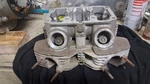 1974-75 Honda Cl 200 Twin Cylinder Head Assembly With Valves. Fixed Price $270.00.