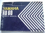 1973 Yamaha Rd 60 55CC Single-cylinder Street Bike Owner's Manual Oem Nice!!. Fixed Price $29.98.